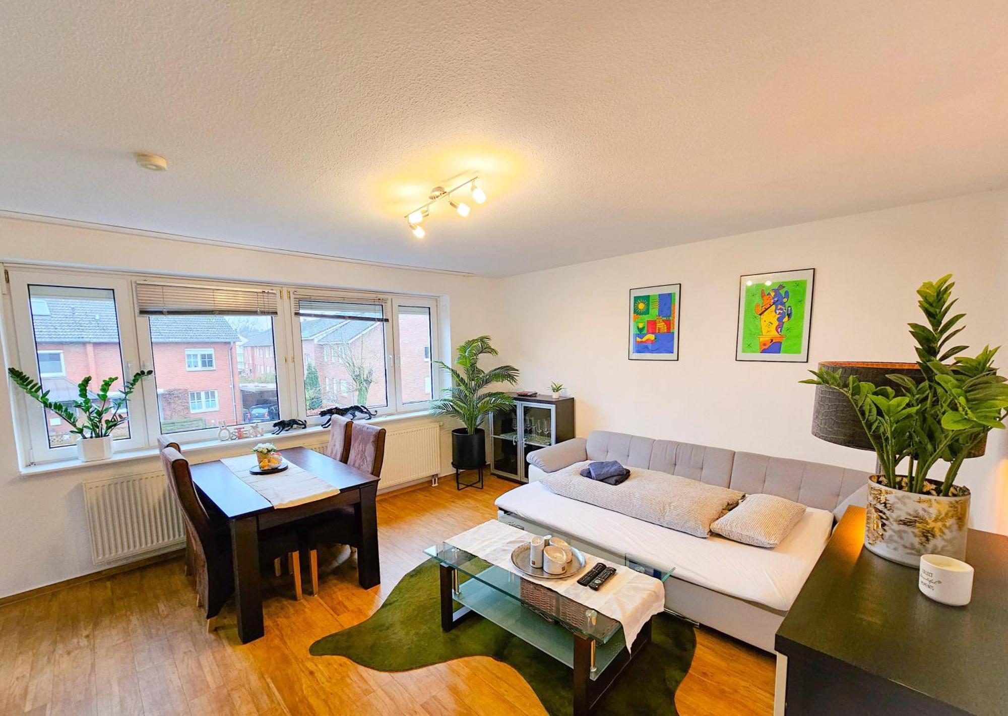Ecocube Apartment2 Meppen14, Balkon, Kueche, Waschmaschine Eksteriør bilde