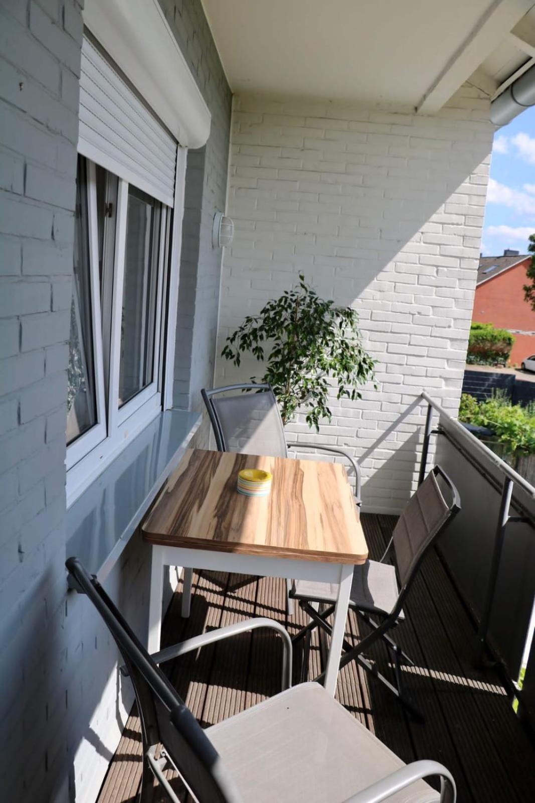 Ecocube Apartment2 Meppen14, Balkon, Kueche, Waschmaschine Eksteriør bilde