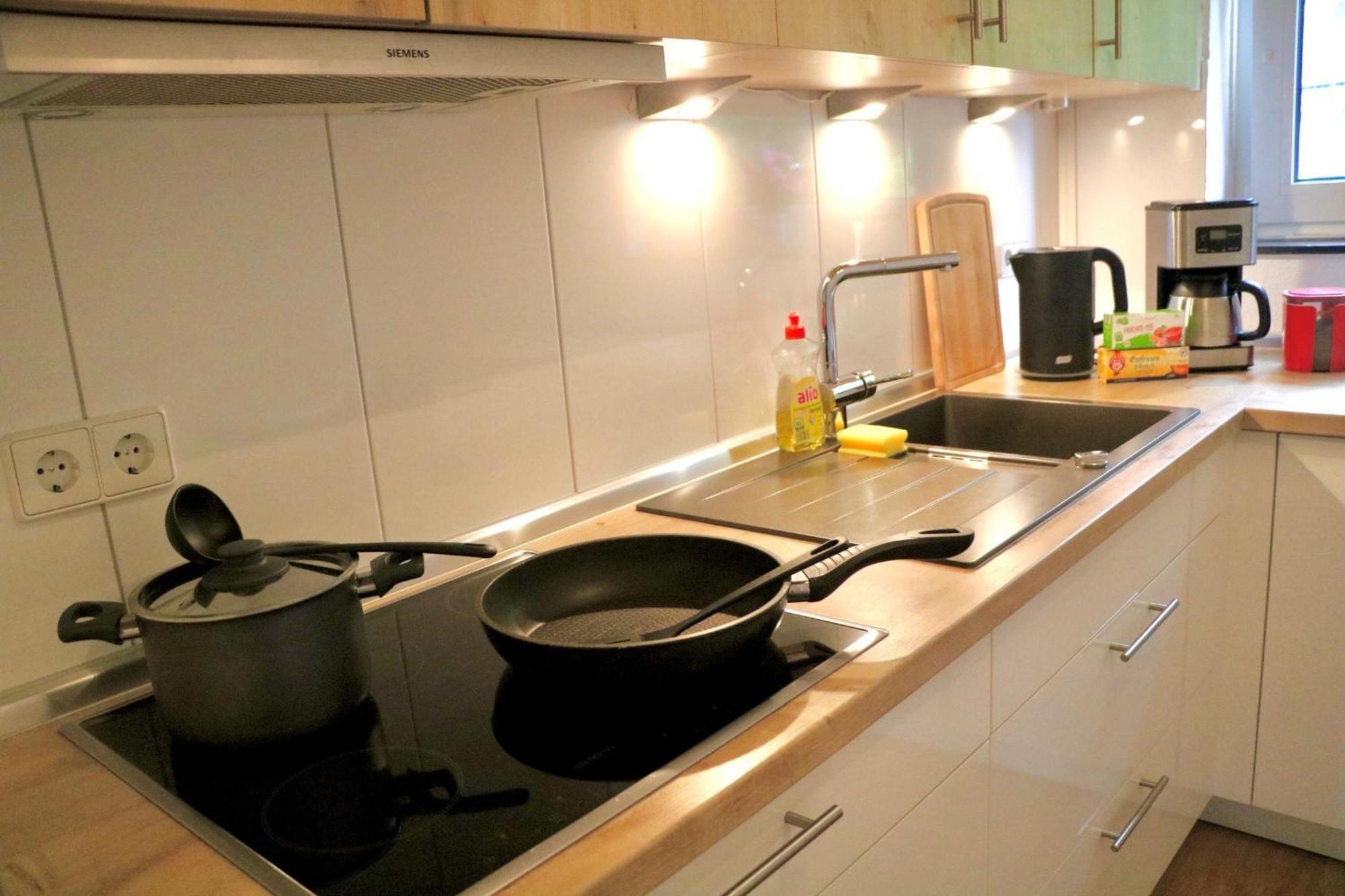 Ecocube Apartment2 Meppen14, Balkon, Kueche, Waschmaschine Eksteriør bilde